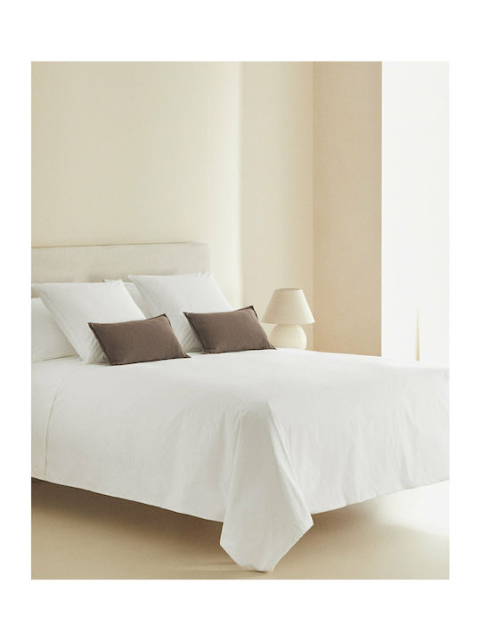 My Home Luxury Sheet Sets Queen 240x260cm. Luxury White 4pcs