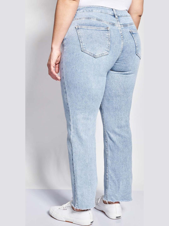 Pantaloni Blugi Damă High Rise Fit Lejer