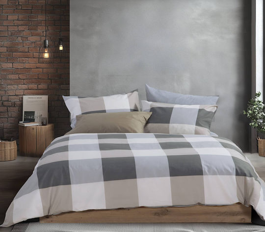 Nef-Nef Homeware Casual Check Σετ Υπέρδιπλο 4τμχ 240x270εκ. Γκρι Nef-Nef Homeware Casual Check Σετ Υπέρδιπλο 4τμχ 240x270εκ. Γκρι