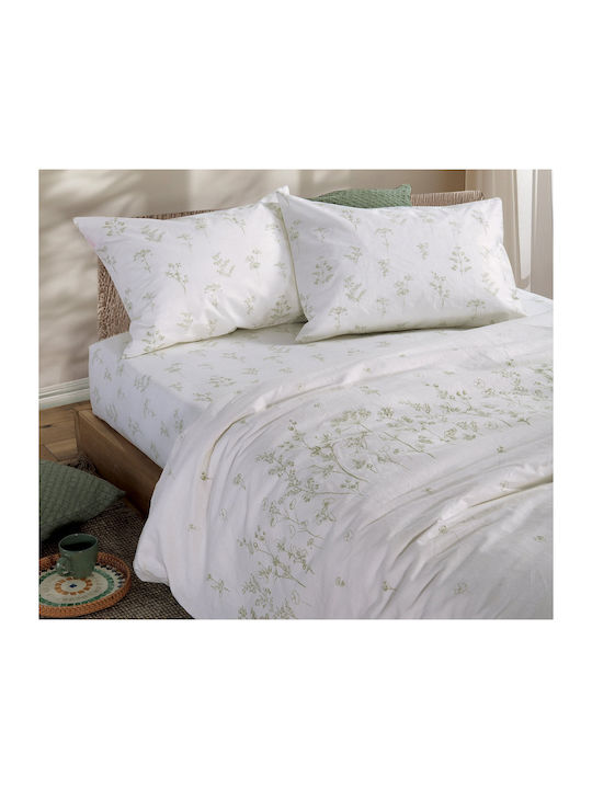 Nef-Nef Homeware Sheet Sets Queen 240x270cm. Claris Ecru 4pcs