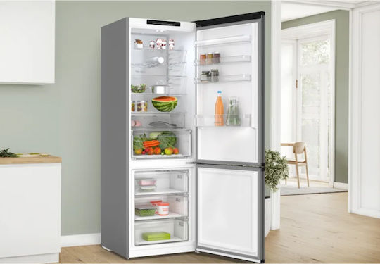 Bosch Ψυγειοκαταψύκτης 440lt Total NoFrost Υ203xΠ70xΒ66.7εκ. Γκρι KGN49OCAF