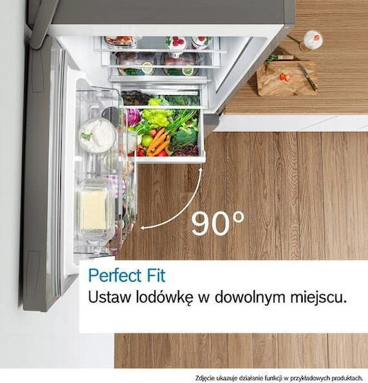Bosch Combină frigorifică 368lt Total NoFrost Î203xL60xA66cm. Gri KGN39VIEB