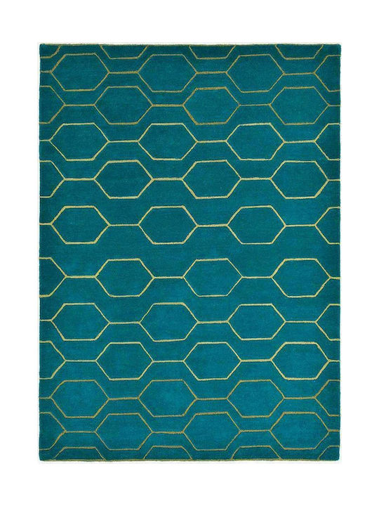 Wedgwood BC291518 Χειροποίητο Μάλλινο 120x180cm Blue Arris Teal Wedgwood BC291518 Χειροποίητο Μάλλινο 120x180cm Blue Arris Teal