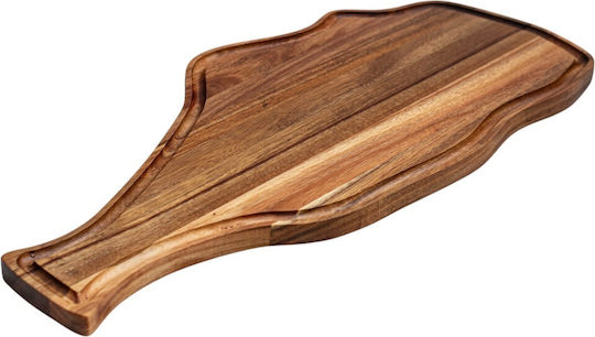 Servierplatte mit Griff Hölzernes 60x28cm pl899