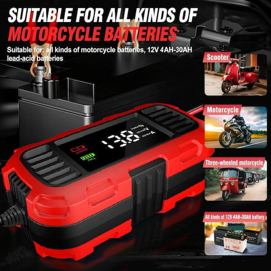 Foxsur Φορτιστής Μπαταρίας Αυτοκινήτου 12V EU Plug TBD0605604201B