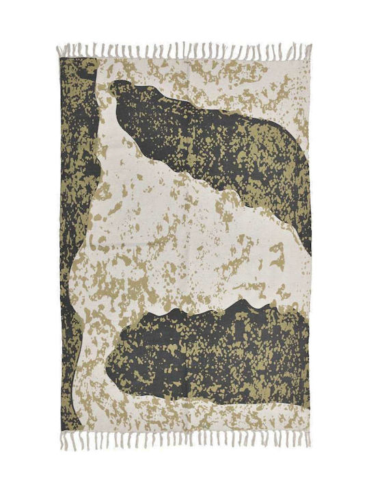 Inart Χαλί Βαμβακερό με Κρόσια 120x180cm Μπεζ Inart Χαλί Βαμβακερό με Κρόσια 120x180cm Μπεζ