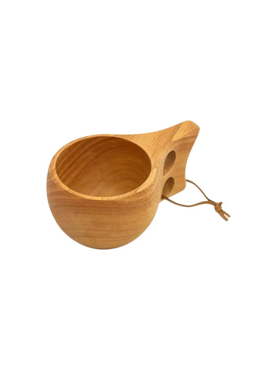 Ξύλινη Κούπα Από Ξύλο Rubberwood 15x6 Εκ,