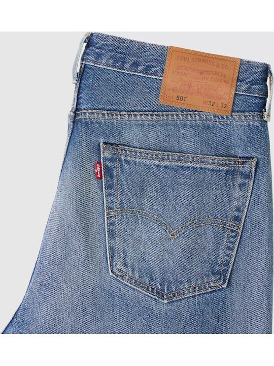 501® Original Ανδρικό Παντελόνι Τζιν με Regular Straight Εφαρμογή Μπλε