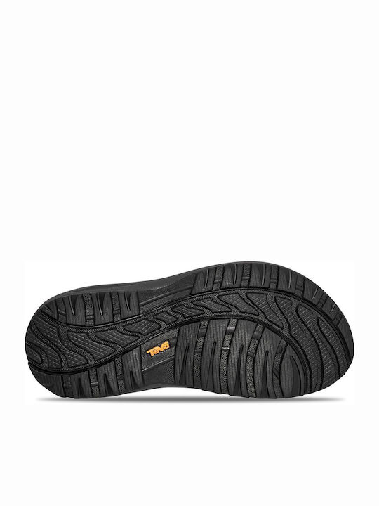 Women's Flat Sandals Sporty in Black Color