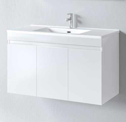 Martin Omega 100 Шкаф със Мивка Меламин Д100xШ44xВ60см Бял