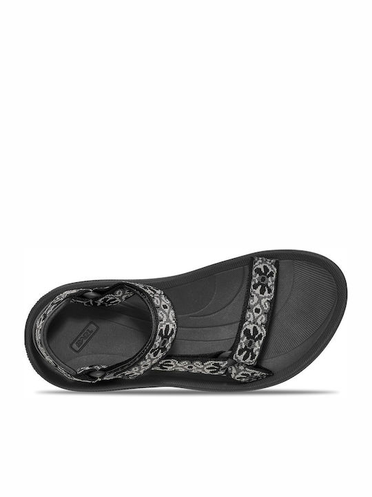 Women's Flat Sandals Sporty in Black Color