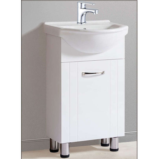 Gloria Set Danza Πάγκος με Νιπτήρα Μ40.5xΒ34.5xΥ78cm Λευκός Gloria Set Danza Πάγκος με Νιπτήρα Μ40.5xΒ34.5xΥ78cm Λευκός