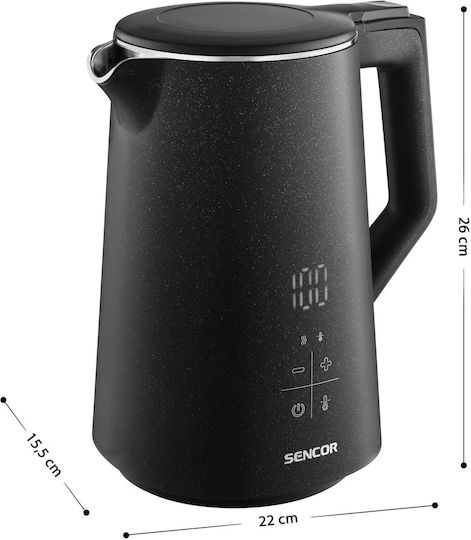 Sencor Βραστήρας 1.7lt 2200W Μαύρος