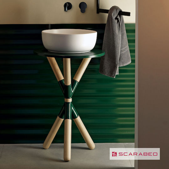 Scarabeo Cross Πάγκος χωρίς Νιπτήρα Μ52xΒ52xΥ76cm 900 Musk
