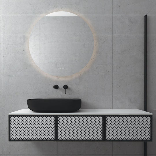 Orabella Πάγκος με Νιπτήρα Μ150xΒ45xΥ25cm Λευκό/Ροζ
