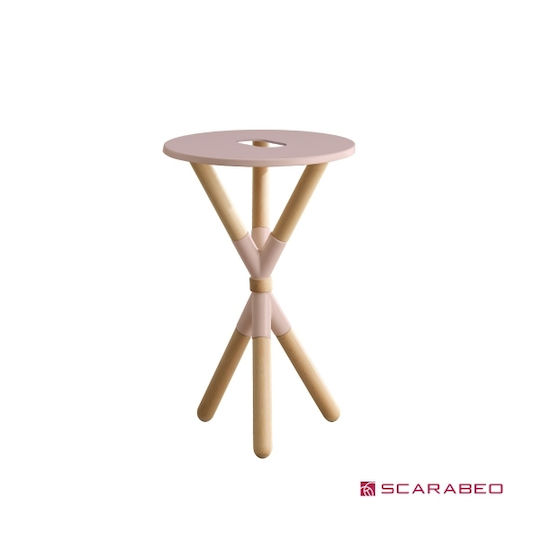 Scarabeo Cross Πάγκος με Νιπτήρα Antique Pink (Ρόζ Μάτ)