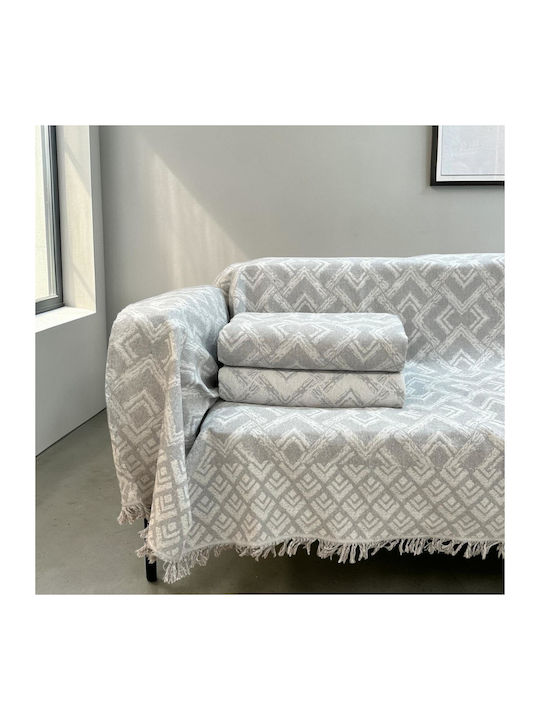 Linea Home Balzano Ριχτάρι Πολυθρόνας 180x160εκ. Γκρι
