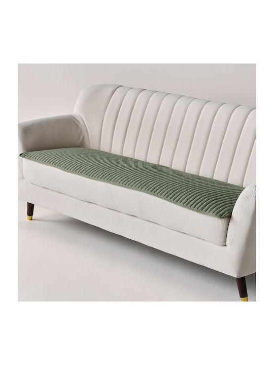 Kentia Mason Armchair Throw 2 Sides 75x160cm Green
