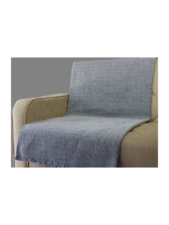 Homeline Next 6039 Ριχτάρι Πολυθρόνας Chenille 180x170εκ. Σιελ