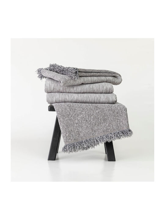 Borea Square Ριχτάρι Πολυθρόνας Chenille 180x180εκ. Πετρόλ