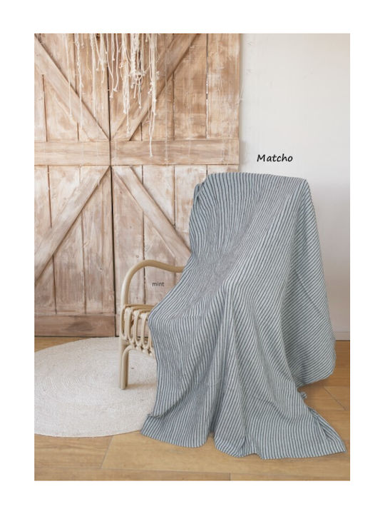 Kipper Matcho Ριχτάρι Διθέσιου Καναπέ 180x250εκ. Grey