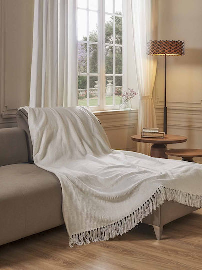 Hauz Sofa Throw 2 Seater P180xW230cm White