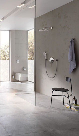 Grohe Rainshower Cosmopolitan 310 Στρογγυλή Κεφαλή Ντουζ 31cm με Βραχίονα 38cm