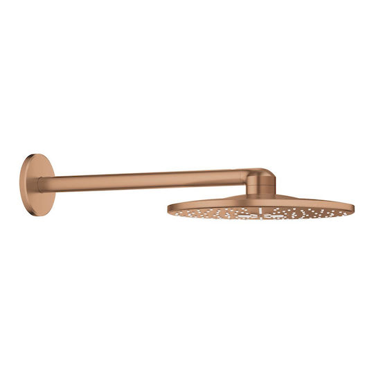 Grohe Rainshower Smart Active 310 Στρογγυλή Κεφαλή Ντουζ 31cm με Βραχίονα 40cm Brushed Warm Sunset