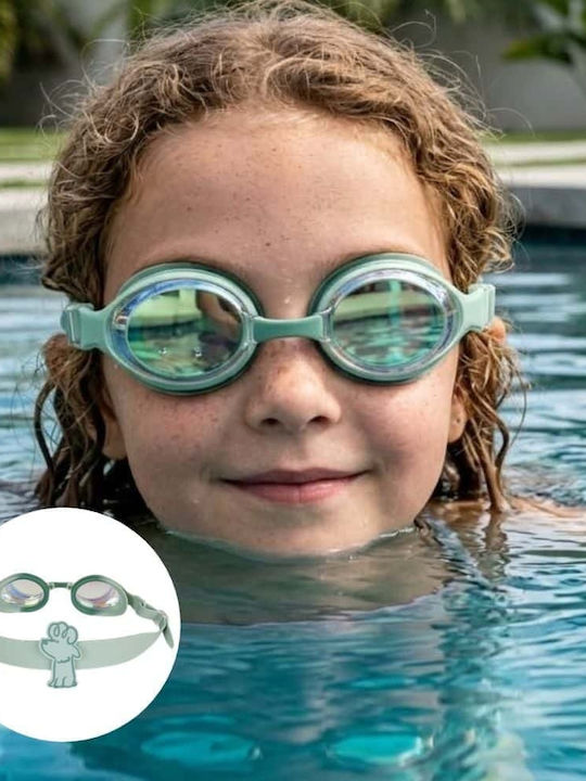 Swim Essentials Kids Swimming Goggles with Anti-Glare Lenses Green