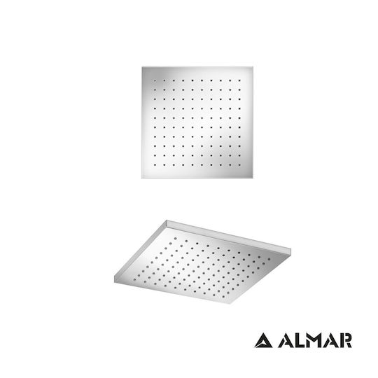 Almar Emotion Τετράγωνη Κεφαλή Ντουζ Χρωμέ