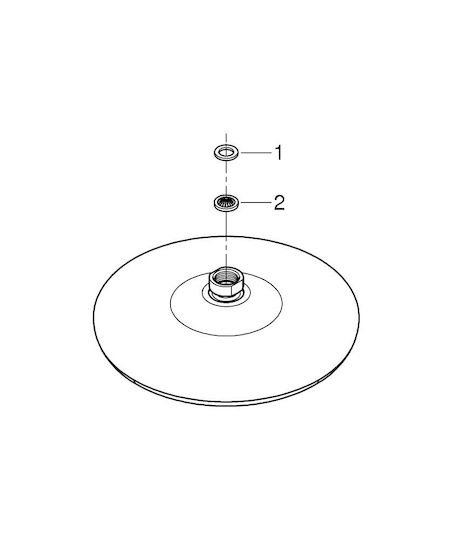 Grohe Tempesta Round Showerhead 21cm