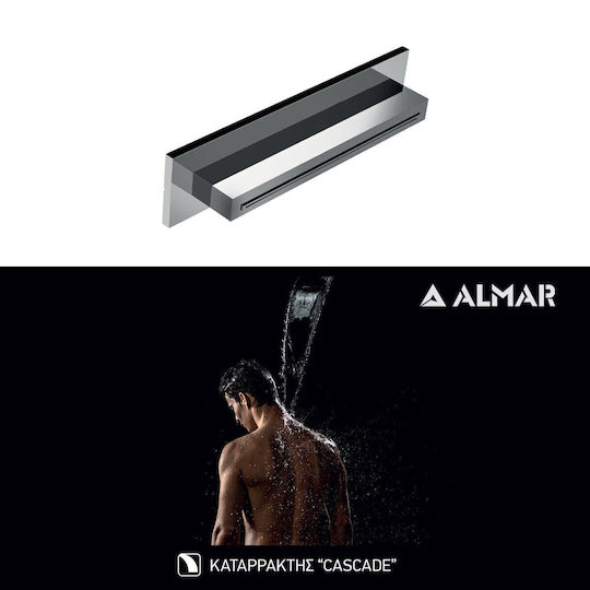 Almar XL-Waterfall Shower Head Ορθογώνια Κεφαλή Ντουζ