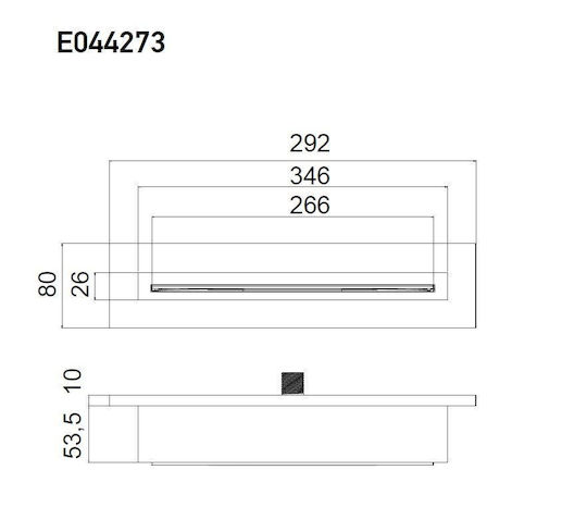 Almar XL-Waterfall Shower Head Ορθογώνια Κεφαλή Ντουζ