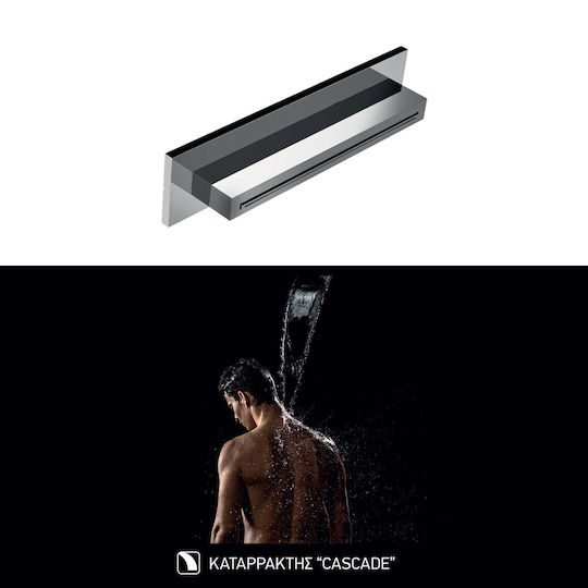 Almar XL-Waterfall Shower Head Ορθογώνια Κεφαλή Ντουζ