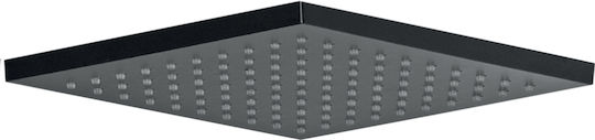 Eurorama Quadra Square Showerhead 20x20cm Black Matt