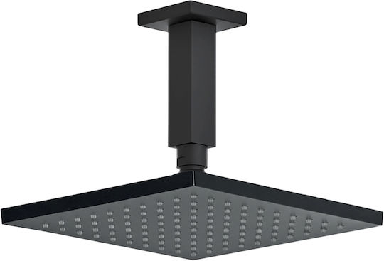 Almar Platz Duschkopf 30x30cm Black