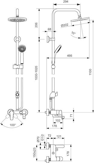 Vidima Round Showerhead