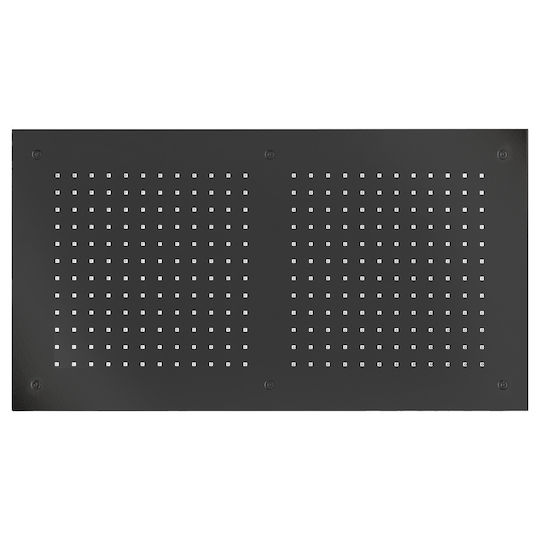 Almar Rectangular Temptation Rechteckig Duschkopf 70x38cm Black Brushed
