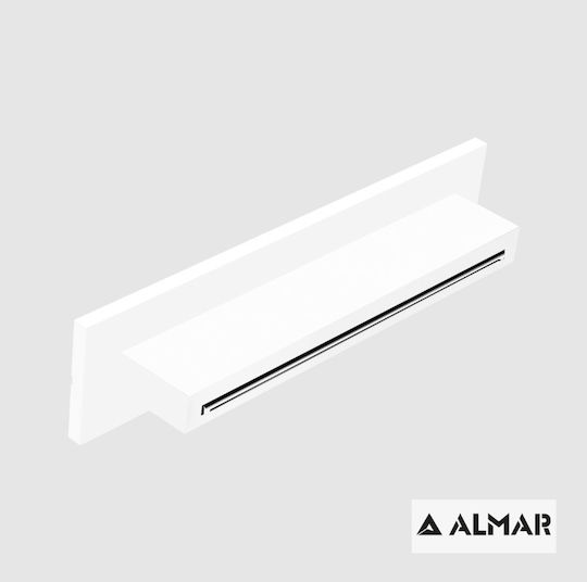 Almar XL-Waterfall Shower Head Ορθογώνια Κεφαλή Ντουζ White Matt