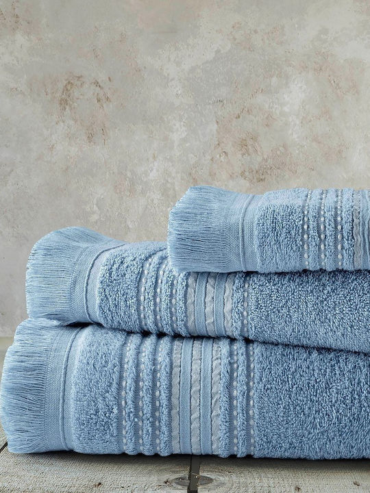 Nima Πετσέτα Χεριών Allora 30x50εκ. Blue Βάρους 450gr/m²