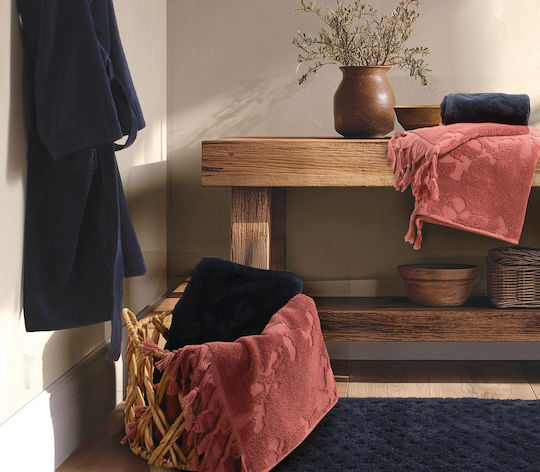 Nef-Nef Homeware Πετσέτα Σώματος Vania 70x140εκ. Rose Βάρους 550gr/m²