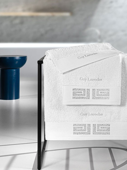 Guy Laroche Bath Towel Set 3pcs Marlen White Weight 500gr/m²