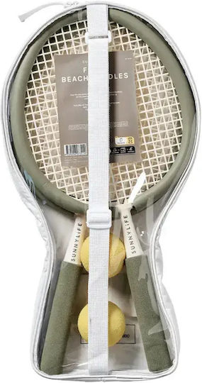 Kids Beach Foam Rackets 2 Balls Sunnylife Seagrass Sage