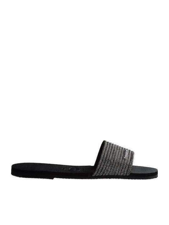 You Malta Women's Slides Metallic Black