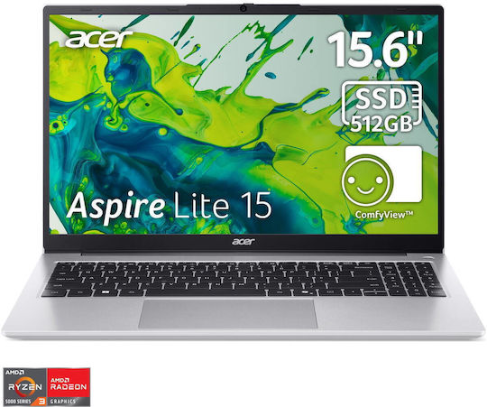 Acer Aspire Lite 15 AL15-41P-R4NT 15.6" Full HD (Ryzen 3-5300U/16GB/512GB SSD/Без операционна система) (Българска клавиатура)