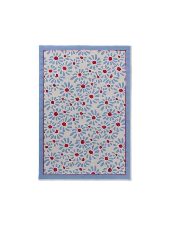 Laura Ashley Thorncliff Daisy Covor De exterior Rectangular Sky Blue