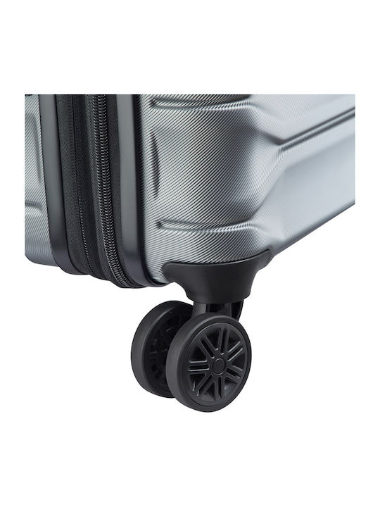 Delsey Meteor Βαλίτσα Ταξιδίου Καμπίνας Σκληρή Graphite με 4 Ρόδες Ύψους 55εκ.