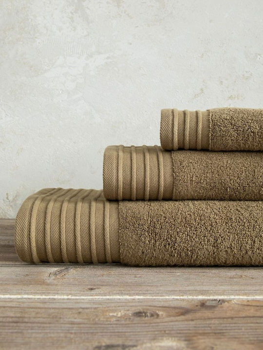 Nima Handtuch Feel Fresh 40x60εκ. Gold Brown Gewicht 500gr/m²