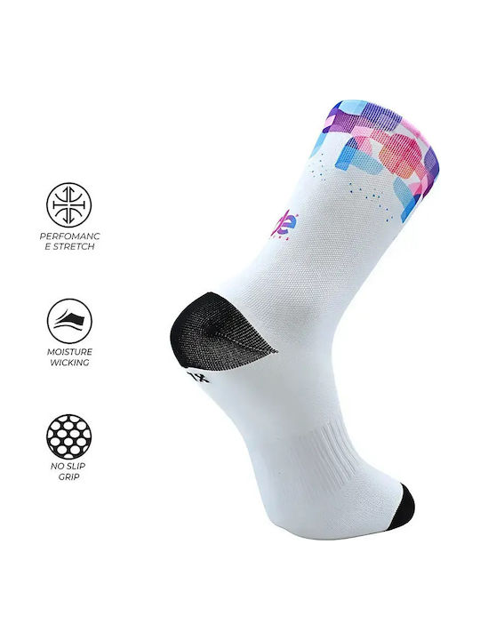 Desocks Șosete Running Albe 1 Pereche