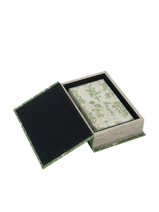 Artekko Set of Wooden Decorative Boxes in Book Shape 2 Pieces